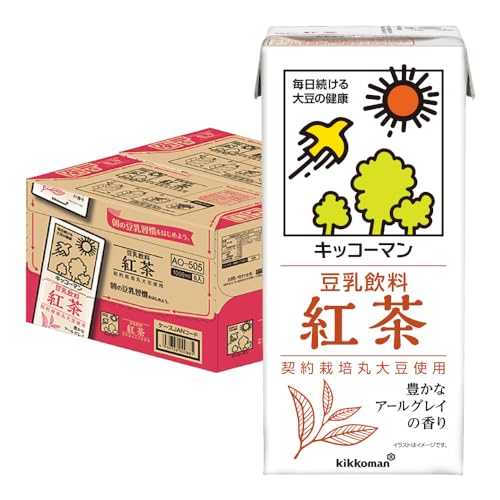 キッコーマン 豆乳飲料 紅茶 1L 紙パック 1000ml 6本×2ケース (12本) キッコーマン 豆乳飲料 紅茶 1L 紙パック 1000ml 6本×2ケース (12本)