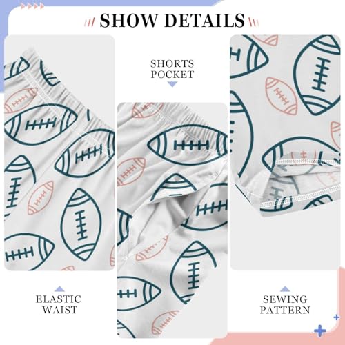 Boys Pj Pants American Football Soft Kids Joggers Long Lounge Bottoms with Elastic Waist & Pockets 6-14 Years4