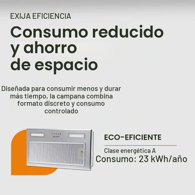 Campana empotrable — GRUPO FILTRO INOX 52 CM | ISOS 52 XS BELDEKO