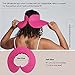 San Diego Hat Company Signature Women's Ultrabraid Large Brim Visor with Ribbon Binding & Sweatband, Sun Hats for Women, Fuschia