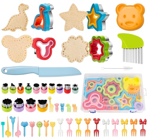 Ausstechformen kinder, 57 Stück Ausstecher Brot und Gemüse...