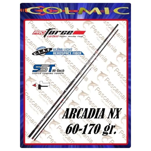 Colmic Arcadia NX 4.40 m 60-170 g Cañas de Pescar Surfcasting Telescópica Beach Ledgering