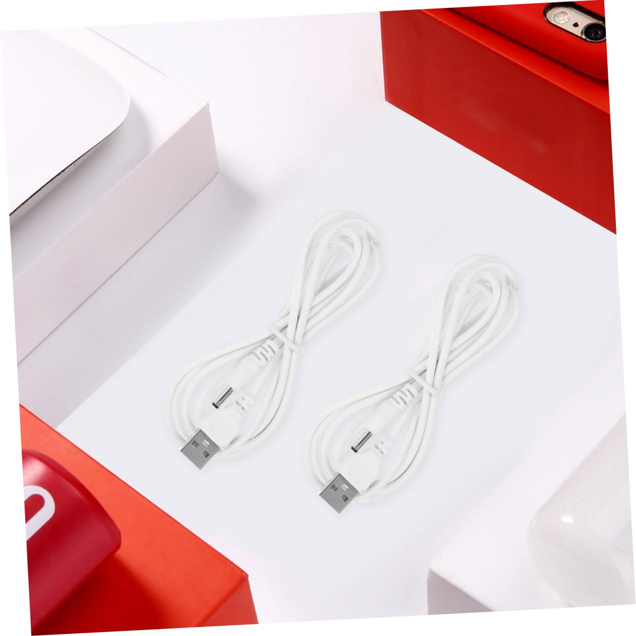 Cabilock 5 Set Cavo Di Ricarica Da Usb A Caricatore C Cavo Carica Cavousb Adattatore Da Usb A Cavi Di Ricarica Rame Bianca 4 Pezzi*5