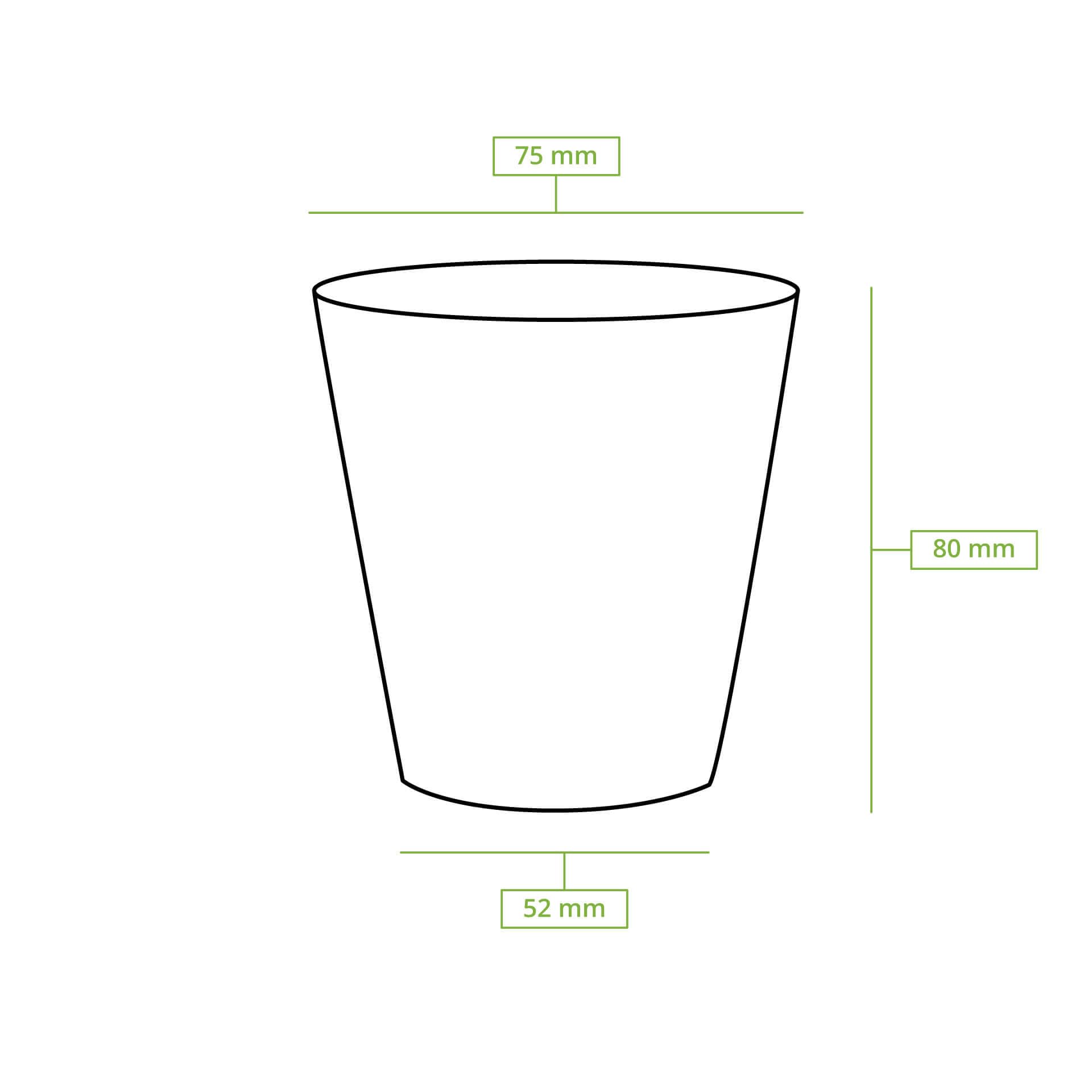 BIOZOYG Bicchieri di cartone 1000 pezzi 150 ml / 6 oz, 80 mm - Bicchieri usa e getta per caffè - Bicchieri di cartone per bevande calde - Alternativa ai bicchieri di polistirolo, bicchieri di carta