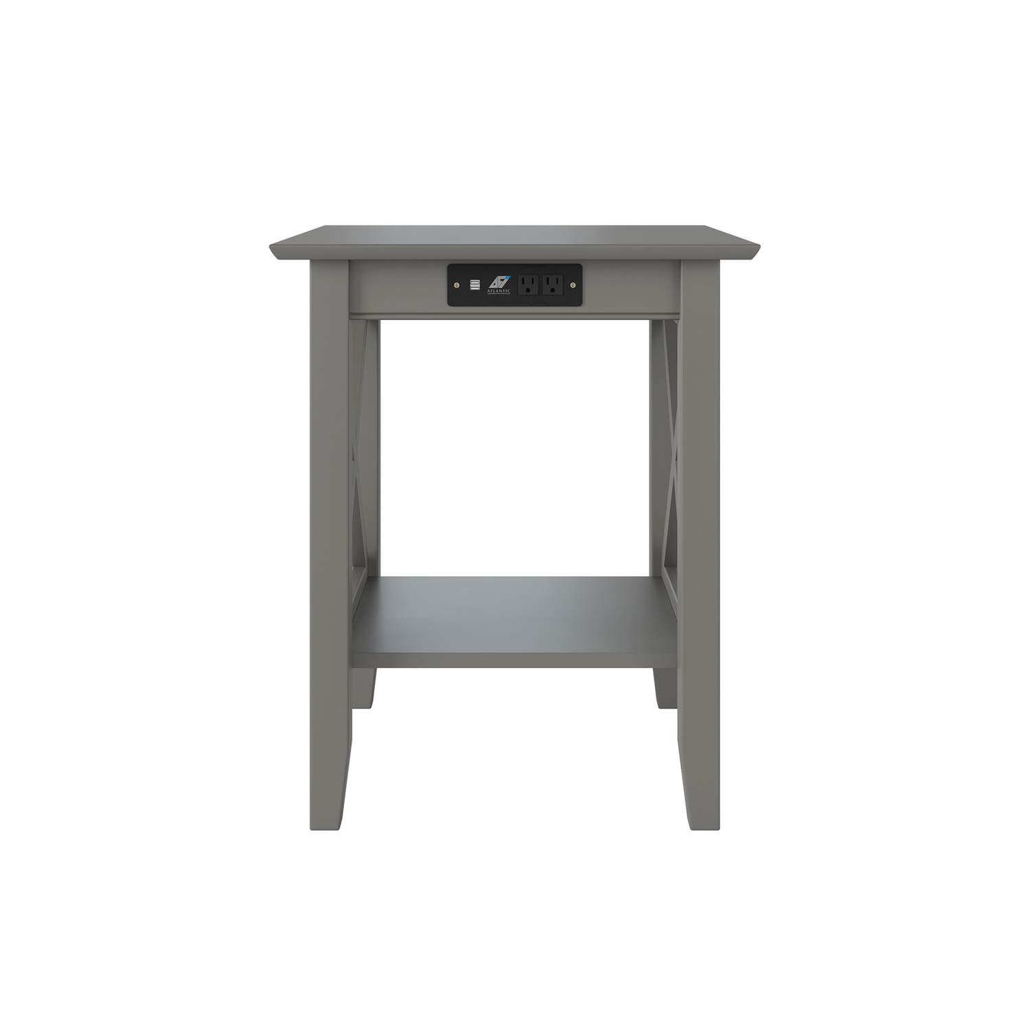 AFI Furnishings Lexi Solid Wood Printer Stand With USB Charging Station