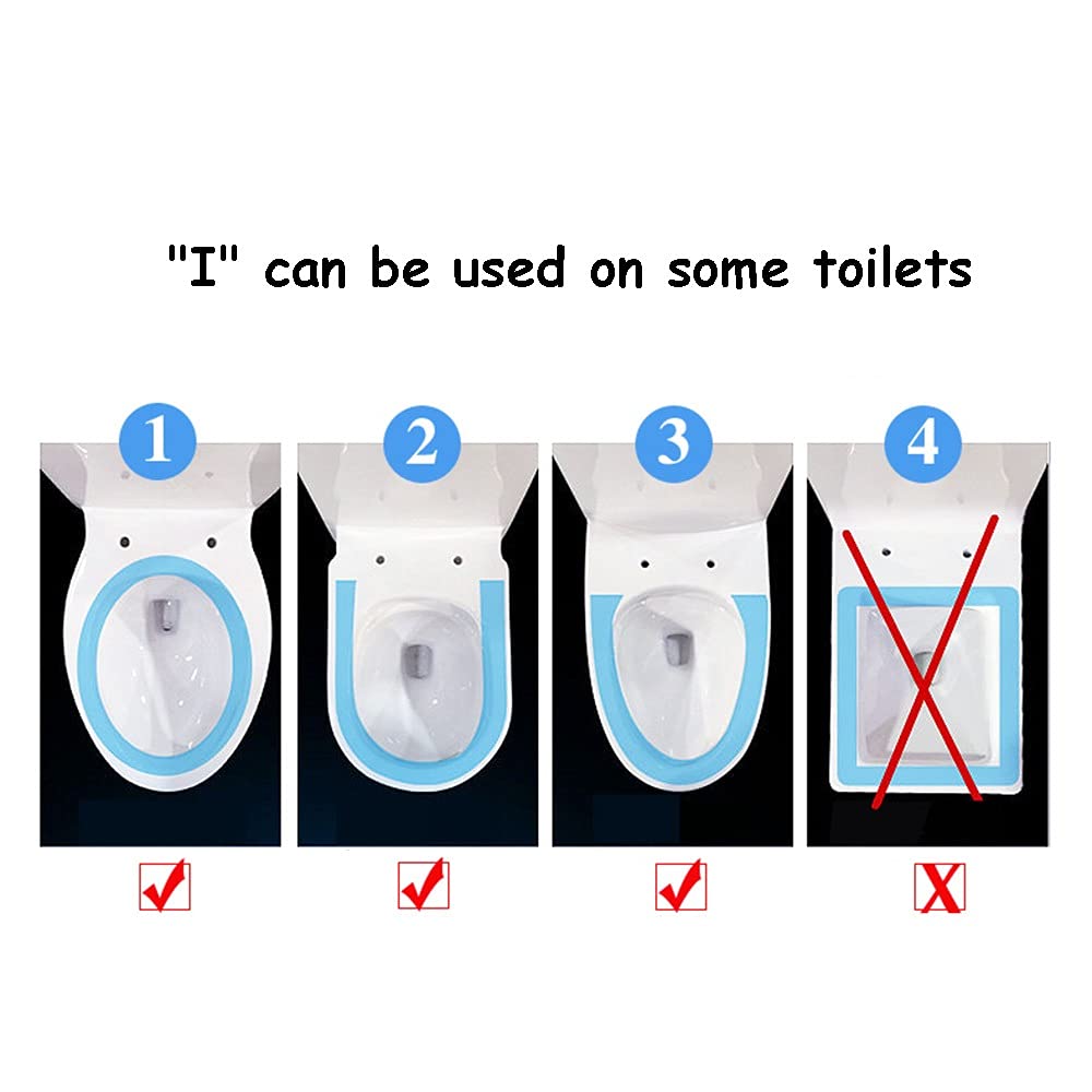 Sedile della Toilette in Resina, Effetto 3D Heavy-Duty Duty Slow Down Seat, Cerniera Regolabile in Acciaio Inox, Adatto for O/V/U Toilette