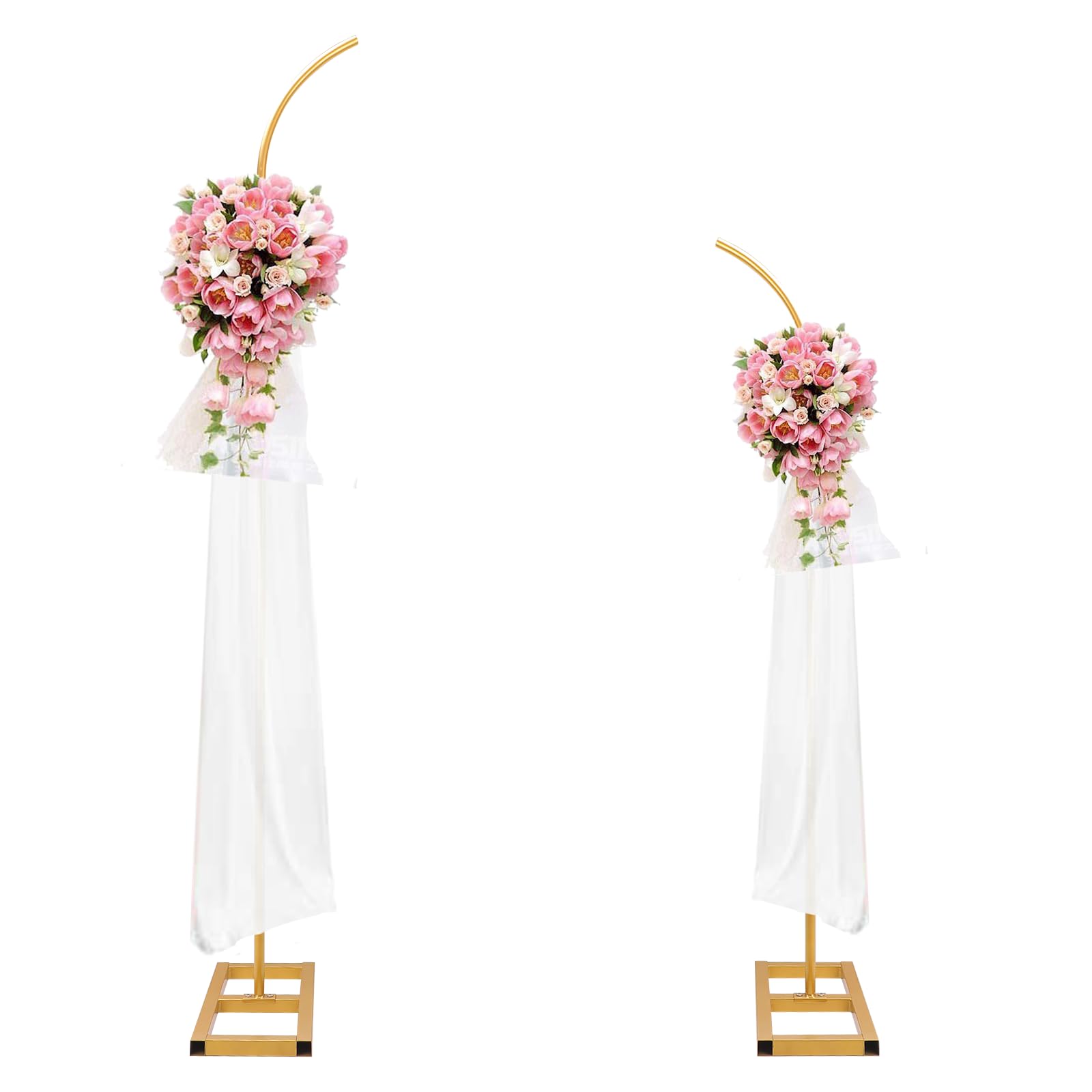 Wedding Arch Backdrop Stand, Metal Arch Stand Wedding Arch Frame Wedding Arches for Ceremony Gold Arch Backdrop Flower Arch Stand Floral Arch Birthday