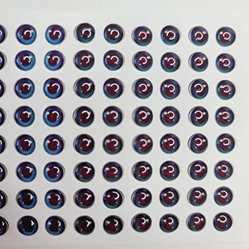 Adhesive Resin Eyes for Clays MF 75 PP (6X5 mm) 72 Units