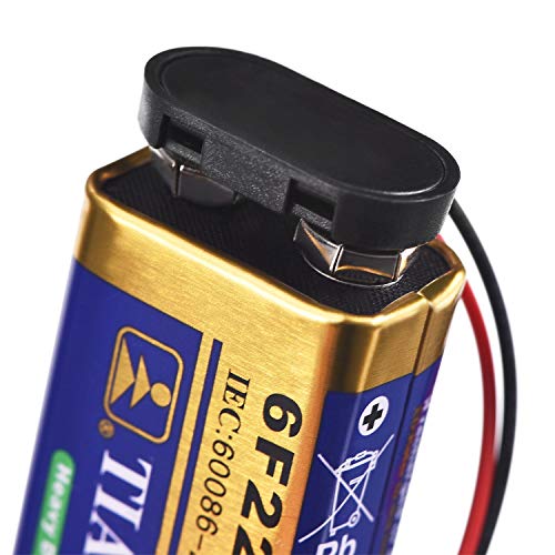 Pack 10 Conectores Clip de Batería 9V Tipo T miniatura 5