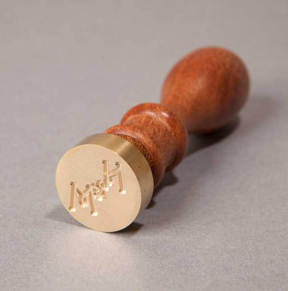 Personalisiertes Siegelstempel 2 Initialen Design 2 25mm