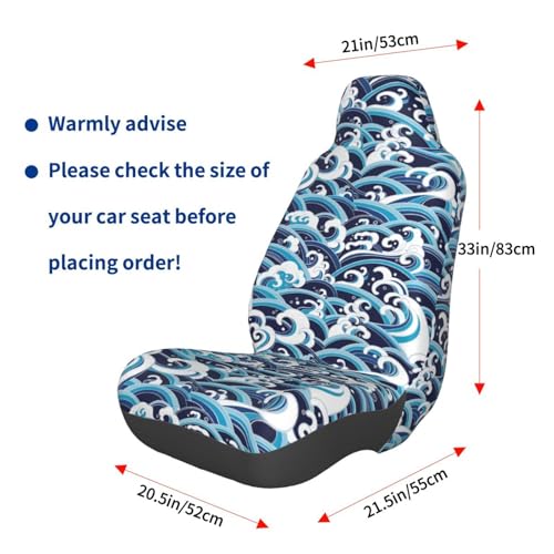 Housse de protection pour siège auto ZORIN impression 3D bleue - 4