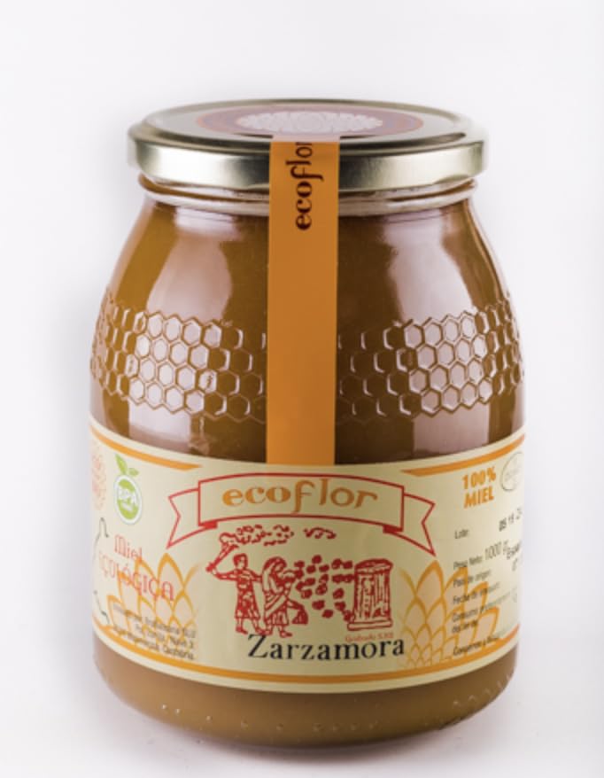 Miel de Zarzamora. Miel pura de Abeja Española, 100% Natural. Miel de sabor dulce y color marrón. Miel artesana de cosecha propia en zona de Cantabria, España. Miel de abeja pura. Gourmet.