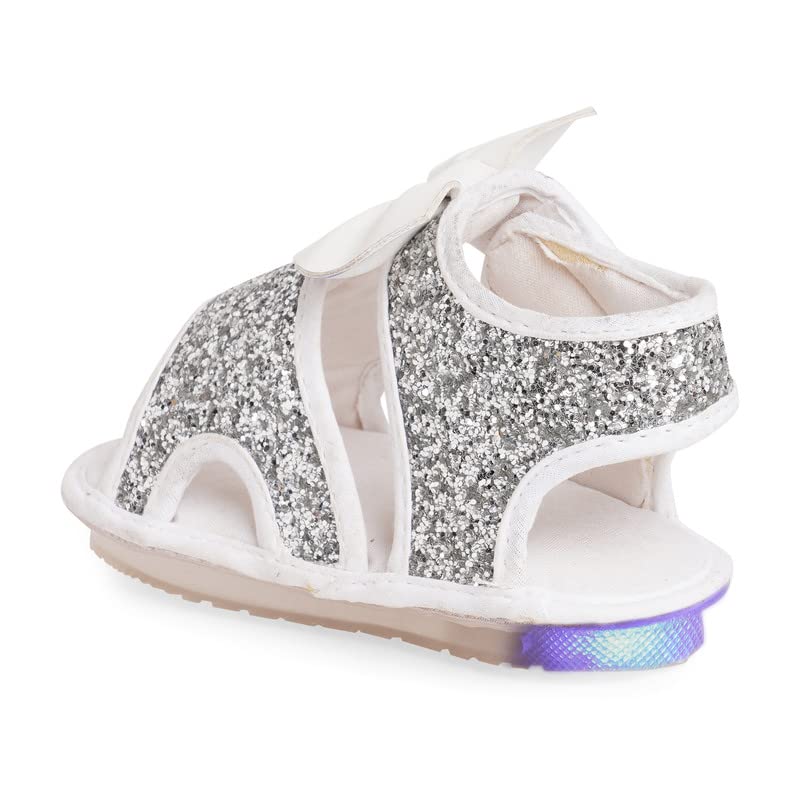 CHIU Kids LED Light Sandal with Chu Chu Music Sound & Zari Style Material for Baby Girls 4 51CQjIk0tkL