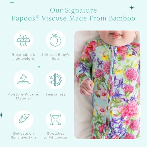 Image of Posh Peanut Convertible Baby Sleepers - Footless Baby Pajamas with 2 Way Zipper for Easy Diaper Changes
