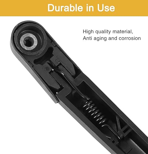 Miniatura 5 de Unifizz Juego de brazos de limpiaparabrisas trasero para Fiat 500 2007-2019, negro, 12 pulgadas