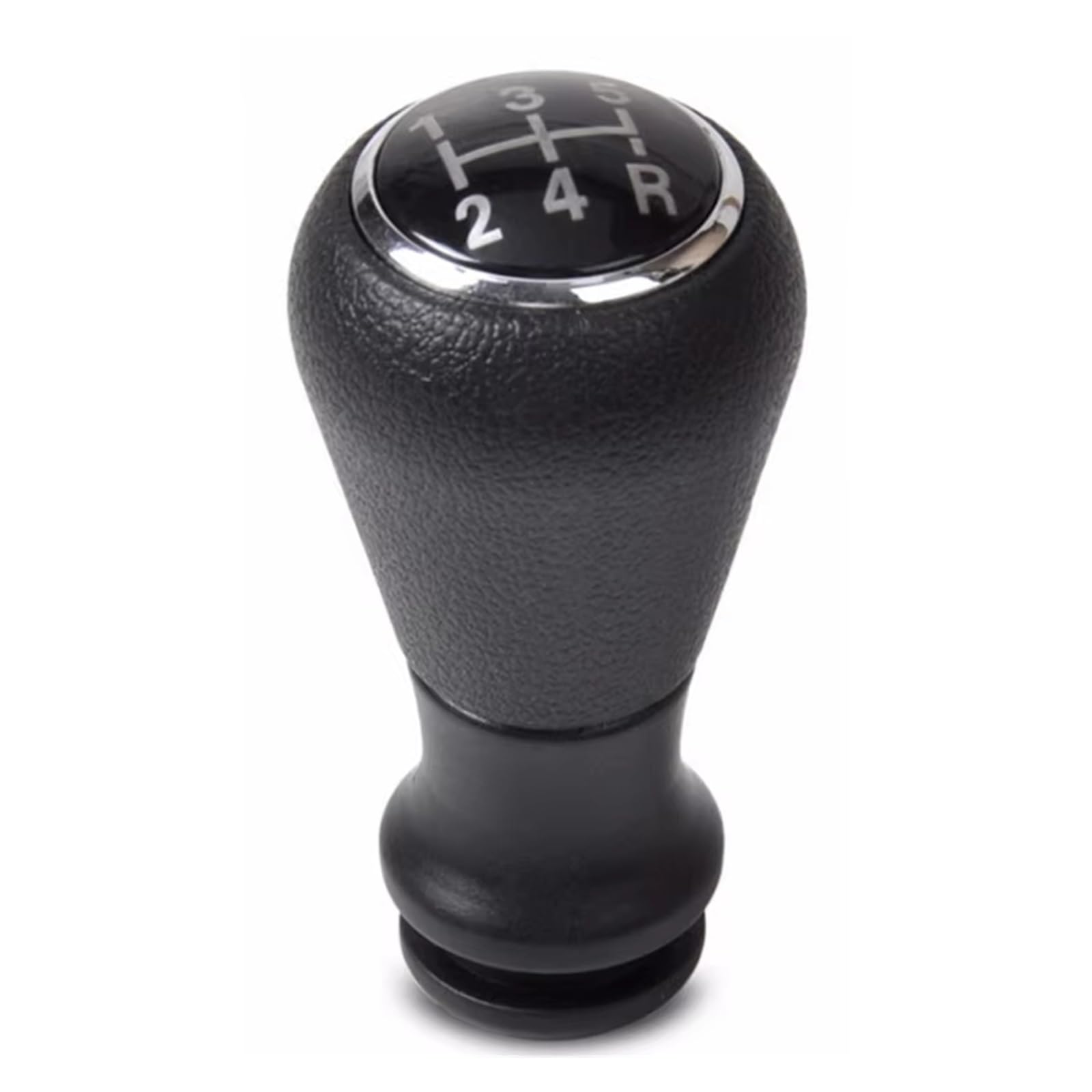 Ouvecr Black Gear Knob Car Shift Gear Knob Handle For Peugeot 206 406 5 Speed Car Gear Shift Knob Boot Cover Gaiter Gear Shift Cover(Black Gear Knob)