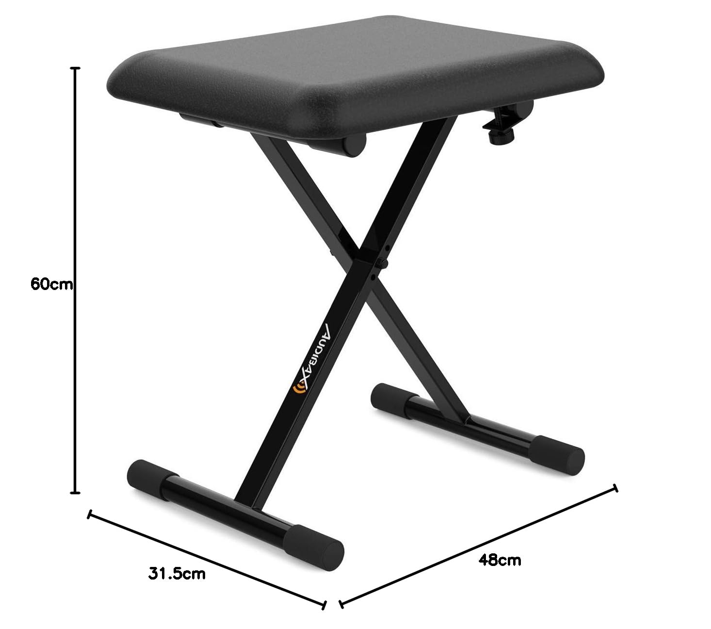 Sgabello Per Pianoforte HEYOUTH Regolabile - Altezza 40-50 Cm, Imbottito, Design A X