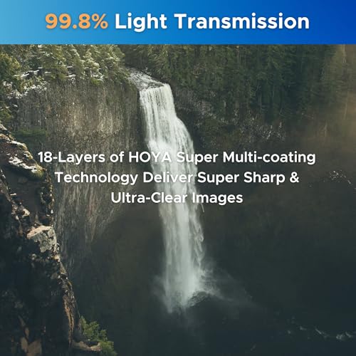 Hoya EVO Antistatic 95 mm Lens Filter — Premium Optical Glass w/ 16-Layer SMC Lens Protector for 99.8% Light Transmission, 5mm Thick, Dust & Scratch-Resistant, Water Repellent for Clear Image Quality