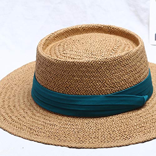 gazechimp 2PCS Chapéu De Panamá De Aba Larga Das Mulheres Chapéu De Panamá Praia Chapéu De Sol