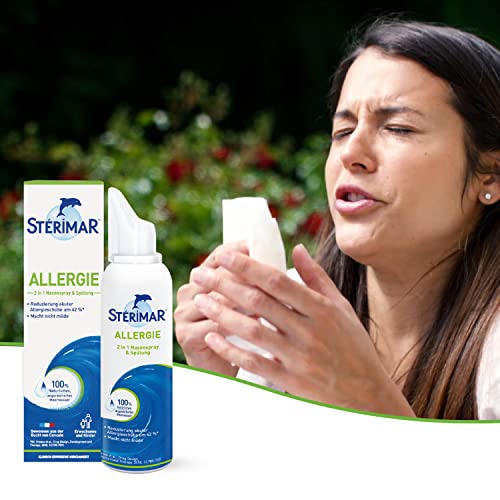 Stérimar Allergie Nasenspray - 100% natürliches Meerwasser -Schnelle und Akute Hilfe bei Schnupfen und Verstopfter Nase Ausgelöst durch Allergien - Salzwasser Spray für Kinder und Erwachsene 100ml