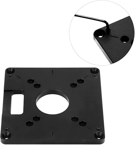 Miniatura 5 de 6 unidsset aleación de aluminio de fresado Flip Board máquina de recorte Flip Board router placa de inserción para máquinas de corte