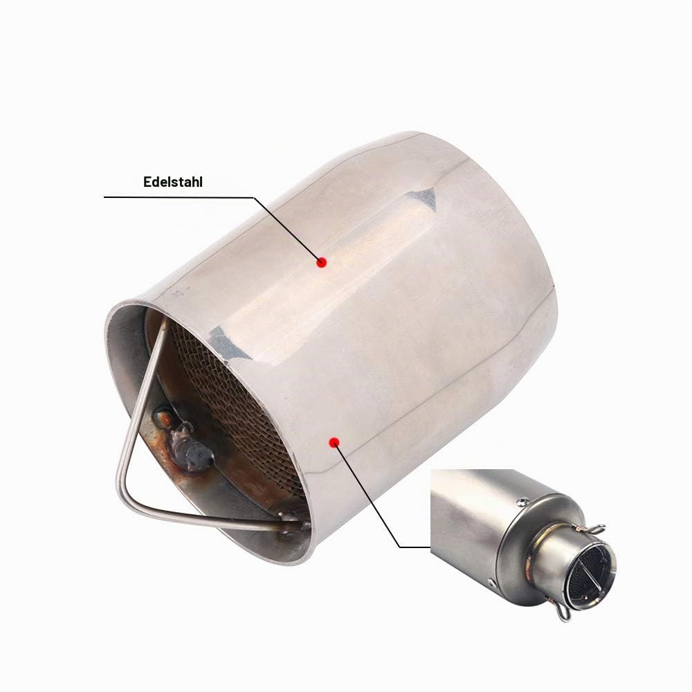 AnXin Motorrad Schalldämpfer 60mm Auspuff Schalldämpfer DB Killer 60mm Universal Removable Noise Eliminator