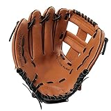 INGRESO FÁCIL: el material de cuero sintético suave es liviano y receptivo, lo que hace que el guante sea fácil y rápido de romper, por lo que estará listo para el juego en muy poco tiempo para el béisbol, el softbol o el teeball