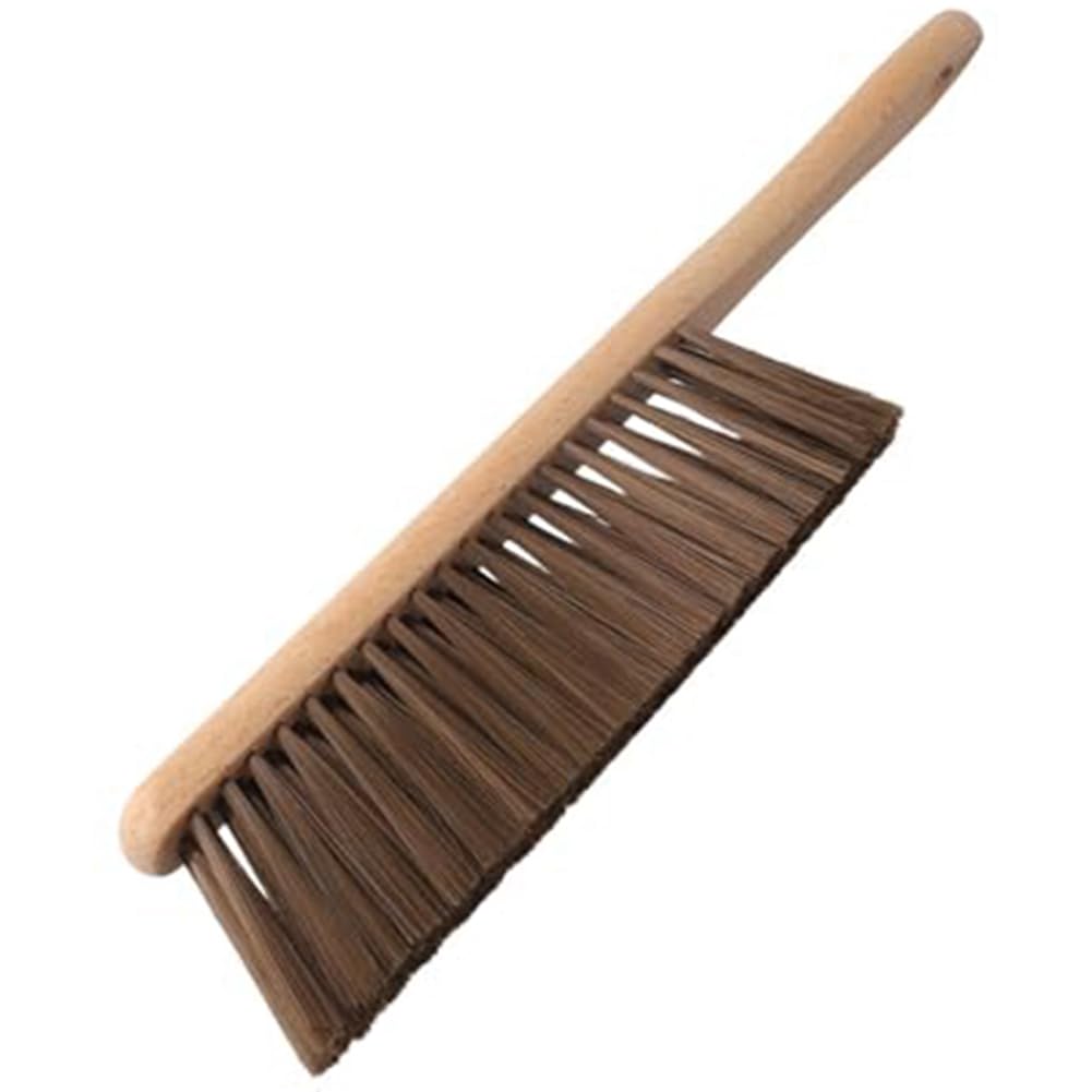 Hndhbfgrt For Removal Fireplace Brush Wooden Handle, Hearth& Corner Cleaning Tool, Fireside Brush for Fireplaces