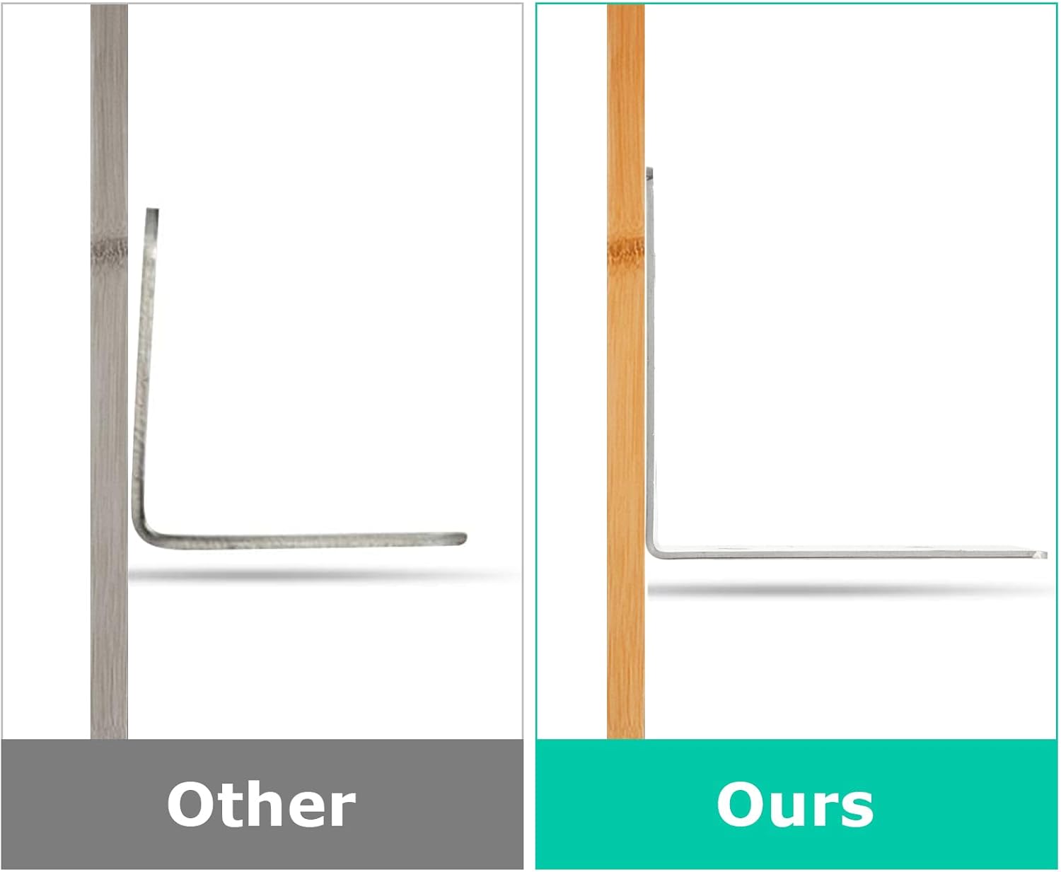 Acrux7 20 PCS L Bracket Heavy Duty Corner Brackets, 3.3x3.3x1.9 Inch Stainless Steel Corner Braces, Metal 90 Degree Angle Bracket with Screws for Wood Beams Framing Fence Shelves Furniture Wall