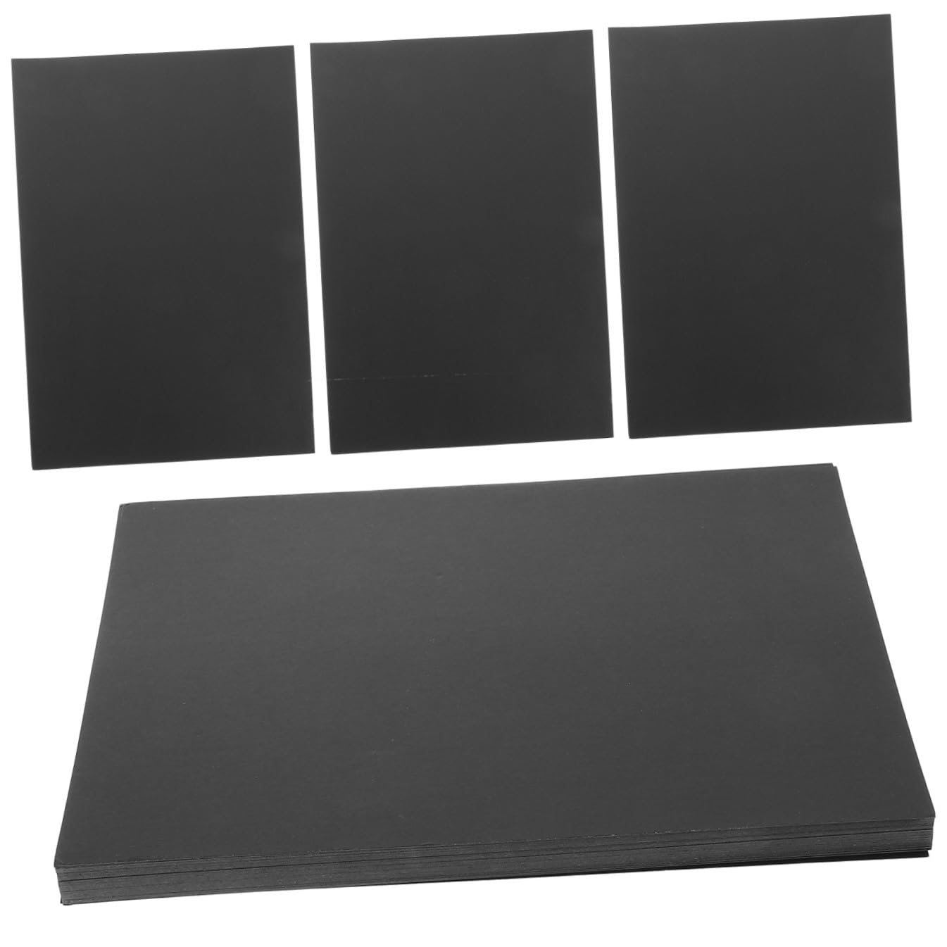Karton für Kinder A4 50 Blatt Schwarzes Papier zum Zeichnen