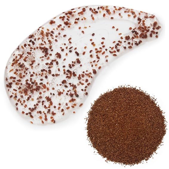 Partículas Exfoliantes Cáscara de Karité 500 Micras | Ingredientes Cosméticos para Scrub, Exfoliantes y Envolturas Corporales | Aporta Suavidad e Hidratación | 500 cc