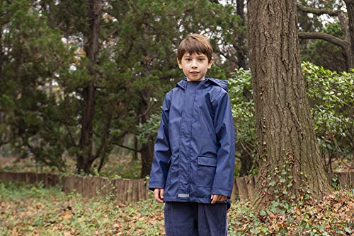 Hiheart Boys Girls Waterproof Rain Jacket Fleece Lined Softshell Coat4