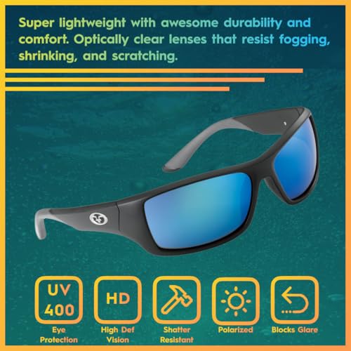 Image of Flying Fisherman Triton Polarized Bifocal Sunglasses with Built-In Readers 1.5, 2.0, 2.5 | Impact Resistant