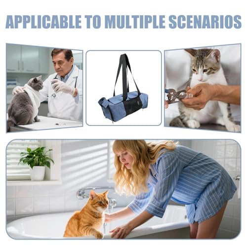 Bolsa de transporte transpirable para animales con soporte de baño ajustable 6