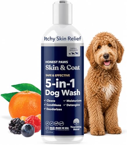 Honest Paws Dog Shampoo and Conditioner - Premium Dog Wash for Allergies and Dry, Itchy...