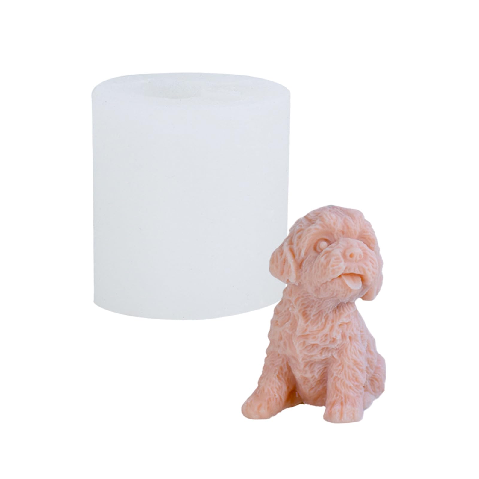 LUCKGONI Dog Silicone Candle Multipurpose Animal Silicone Mould for Resin Casting Handmade Candle Soap Gypsum Figurine