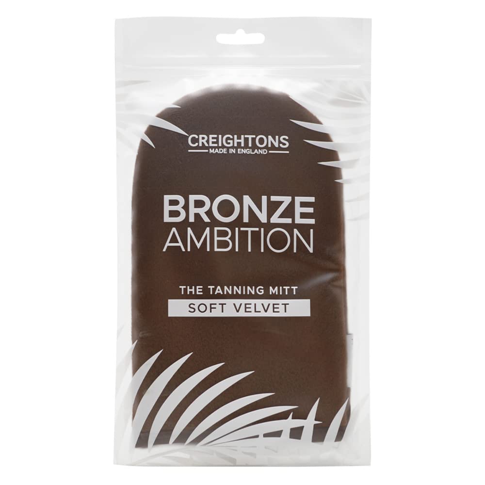 Creightons Bronze AmbitionSoft Velvet Tanning Mitt - Ultra Soft & Hypoallergenic. Helps with the Application of Bronze Ambition Tanning Products for a Beautifully Even Tan.