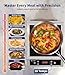 Stainless Steel Induction Cooktop, Professional-Grade Induction Cooker with Precise Temperature Control,Portable Countertop Burner with UL Certified, 10 Hours Timer Powerful 1800W Hot Plate