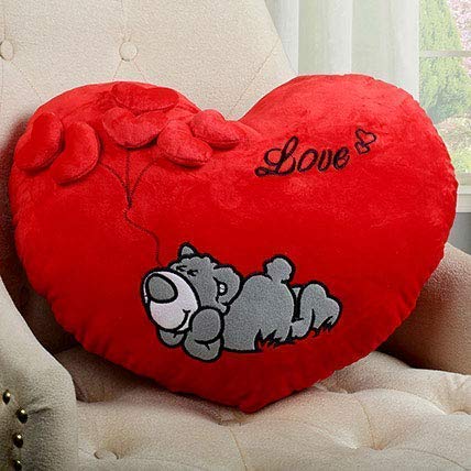 Delicado Velvet Huggable Heart Shape Sleeping Dog Soft Plush Stuffed Cushion Pillow Toy, Red (B09797F99Z) Amazon Price History, Amazon Price Tracker