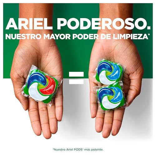 Miniatura 3 de Ariel Pods PODEROSO Detergente lavadora capsulas | 29 Lavados | Original | POD GRANDE = 2 PODS | 2X eliminación de manchas y olores