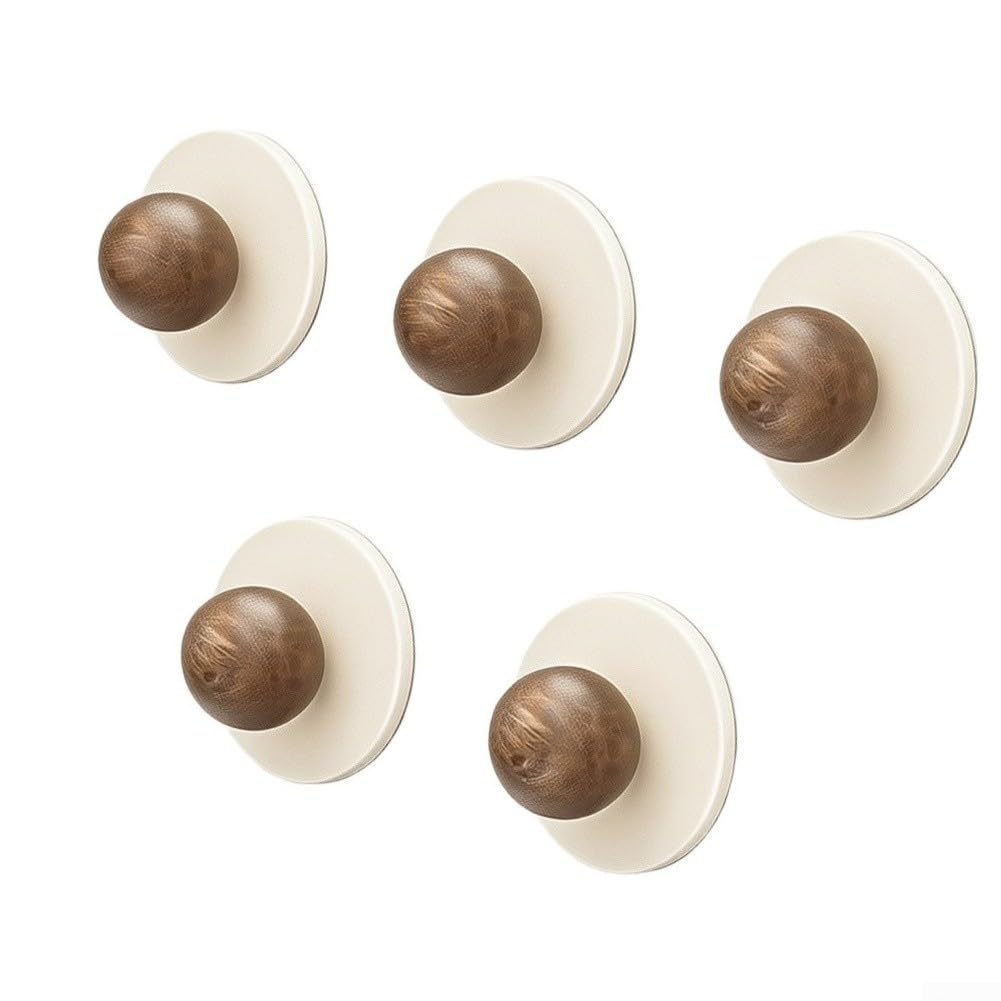 Ganchos Baño Sin Taladro 5 Unidades para acero para madera Ganchos
