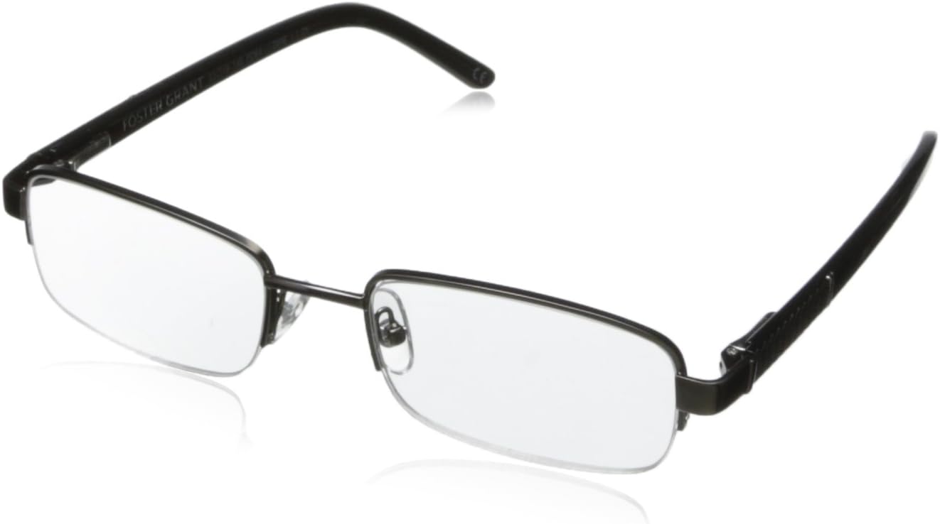 Foster Grant Men's Lyden Rectangular Reading Glasses