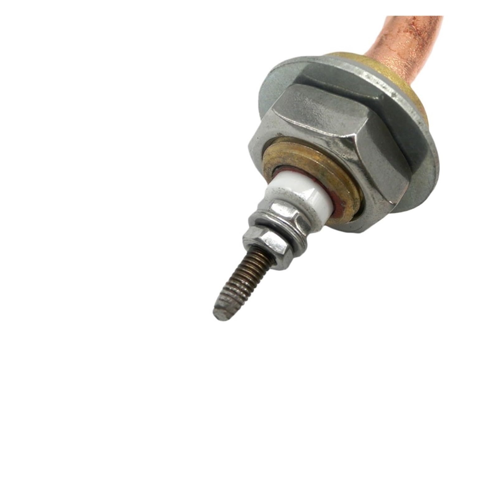 Genérico eufeifeiegds Elemento Calefactor de Bobina Acero Inoxidable 220 V y 2500 W con Tubos Calor(Type A Straight Head)