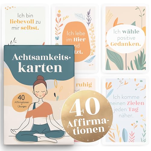 Rongrong Selbstliebe Affirmationskarten – 50 Inspirierende Karten Mit Handgezeichneten Motiven Für Mehr Achtsamkeit & Selbstwertgefühl