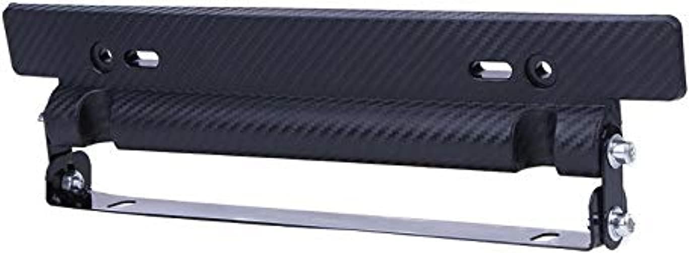 WINCA Universal Adjustable Car Number License Plate Frame Holder Car-styling Carbon Fiber Mount Bracket