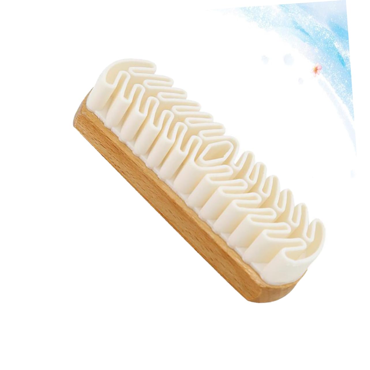 SOLUSTRE Leather Clothes Cleaning Brush with Handle Rubber for Leather Care Reusable and Portable for Home Use