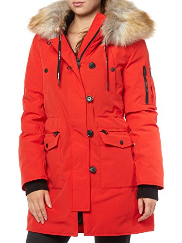 Tommy Hilfiger Olivia MW Down Hooded Parka, Rojo (Flame Scarlet 690), X-Large para Mujer