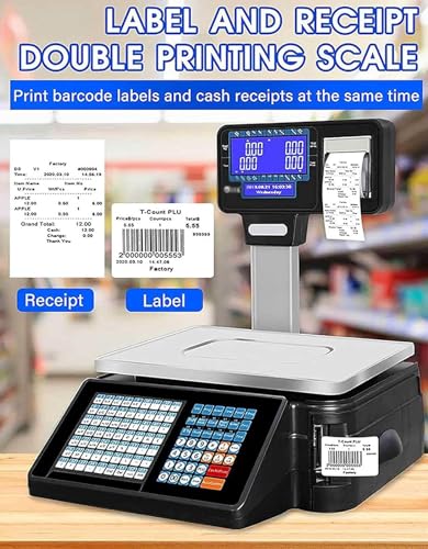 Báscula Digital Comercial con Etiqueta Impresa 30kg miniatura 2