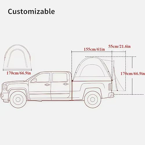 BIANTENIU Truck Bed Tent for Toyota Tacoma - Image 6