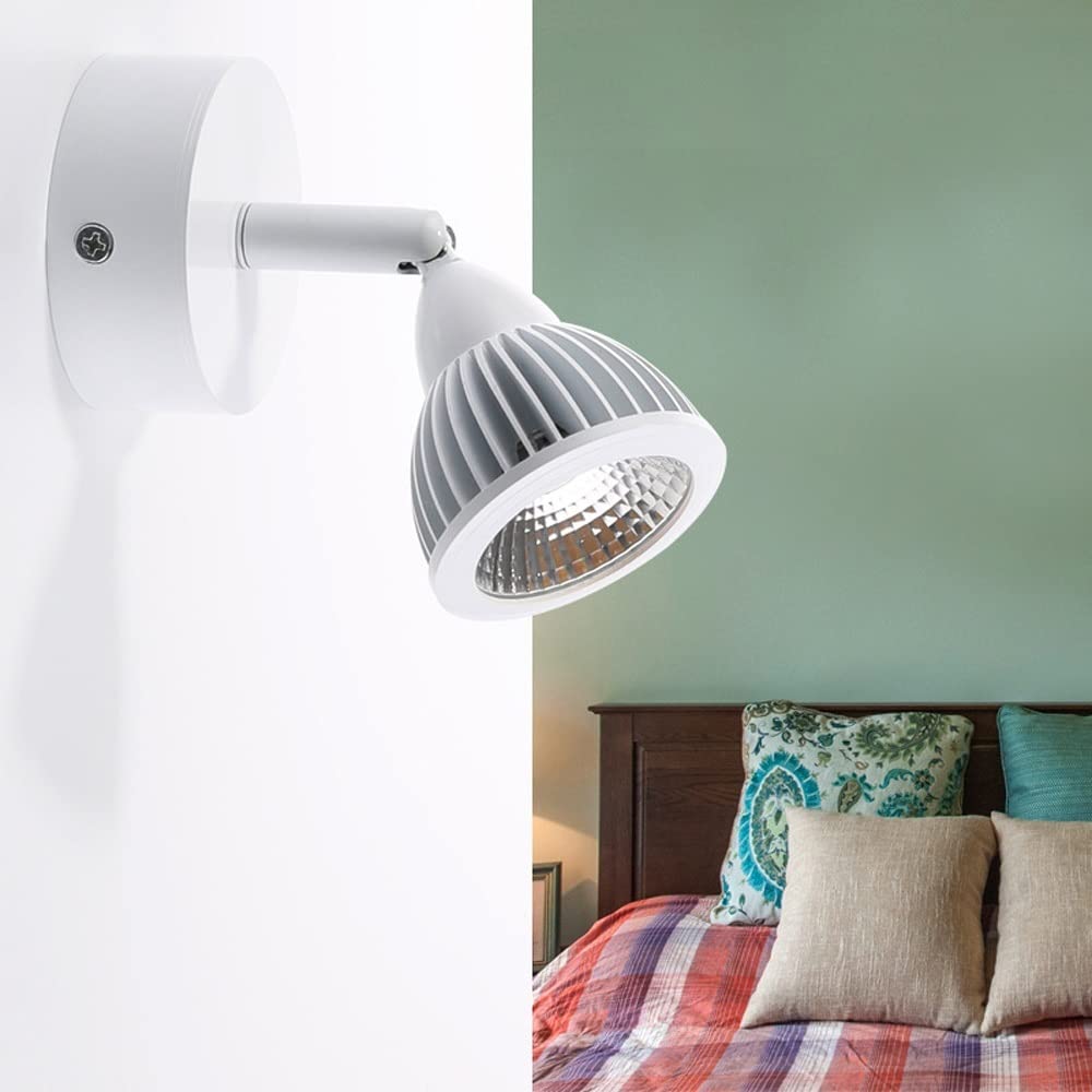Projecteur LED, Lampe Murale à réglage Multi-Angle LED 3 W avec Interrupteur Marche/arrêt, éclairage d'appoint pour Affichage d'images pour vitrine d'armoire, Bijoux, œuvres d'art